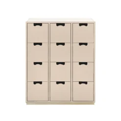 Commode Snö B, rose, support en bouleau