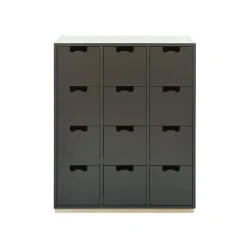 Commode Snö B, taupe, support en bouleau