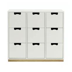 Commode Snö B3, white, support en bouleau