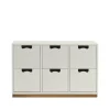 Commode Snö B2, white, support en chêne