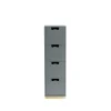 Commode Snö J4, storm grey, base en bouleau