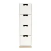 Commode Snö J4, white, base en bouleau