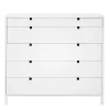 Commode Square 5 tiroirs, Blanc