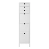 Commode Square mince 6 tiroirs, Blanc