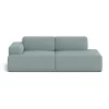 Connect soft modul Re-wool nº 718 bleu clair, Accoudoir gauche (A)