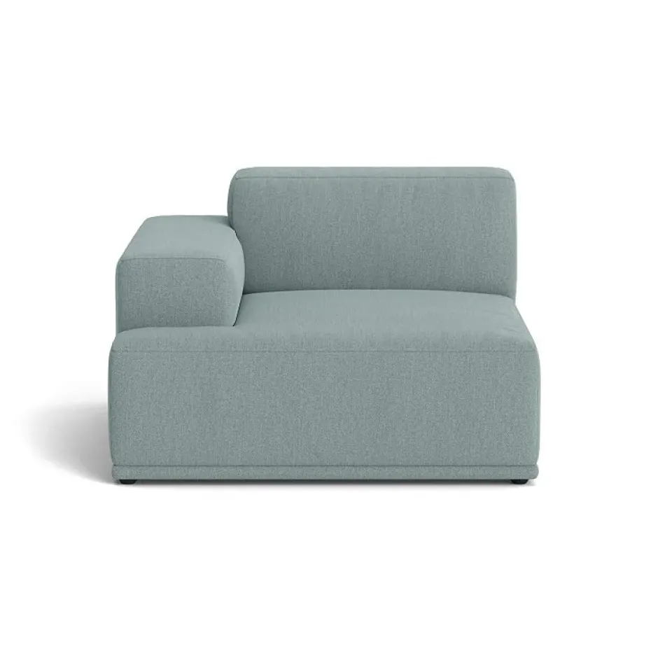 Connect soft modul Re-wool nº 718 bleu clair, Accoudoir gauche (A)