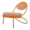 Copacabana Outdoor Lounge Chair assise rembourrée, Lorkey limonta 44-international orange