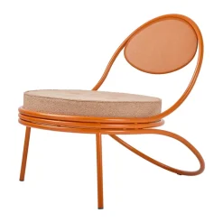 Copacabana Outdoor Lounge Chair assise rembourrée, Lorkey limonta 44-international orange