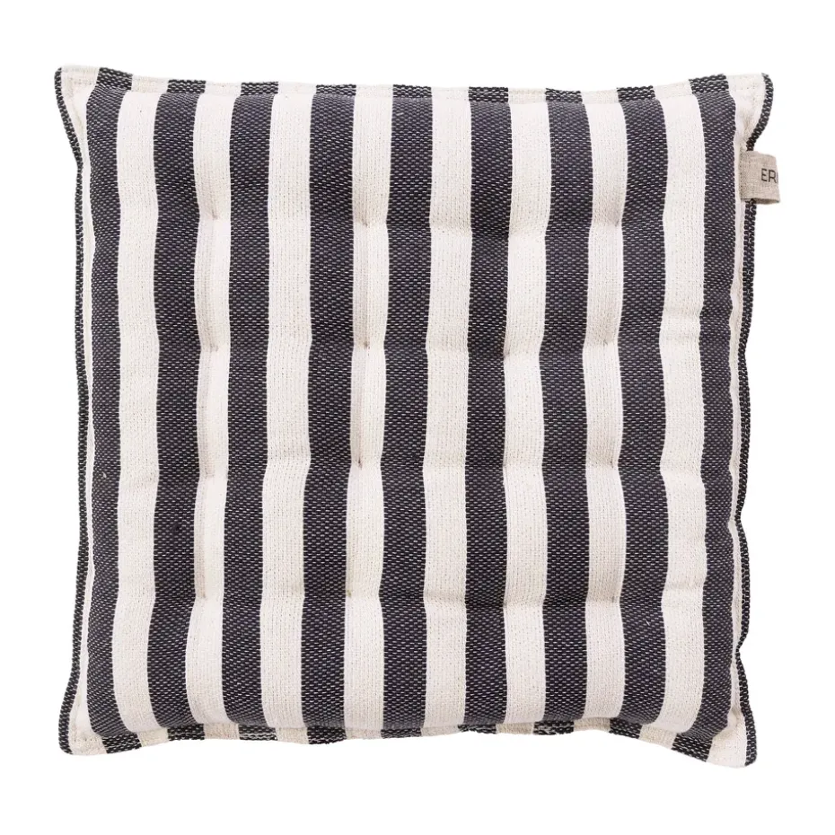 Coussin de chaise Ernst 40x40 cm, Naturvit-gris foncé