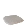 Coussin de chaise Peacock, Focus light grey