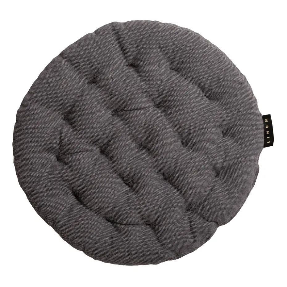 Coussin de chaise Pepper Ø37 cm, Gris granite