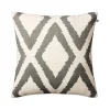 Coussin Diamond, grey/offwhite, 50x50 cm
