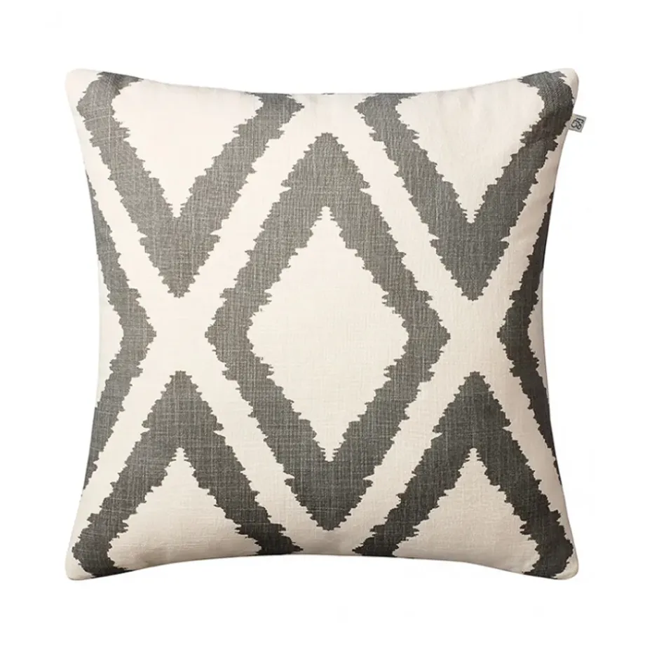 Coussin Diamond, grey/offwhite, 50x50 cm