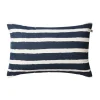 Coussin extérieur Block Stripe 40x60 cm, Blue-off white