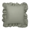 Coussin Garden Glory Outdoor avec volants 45x45 cm, Vert