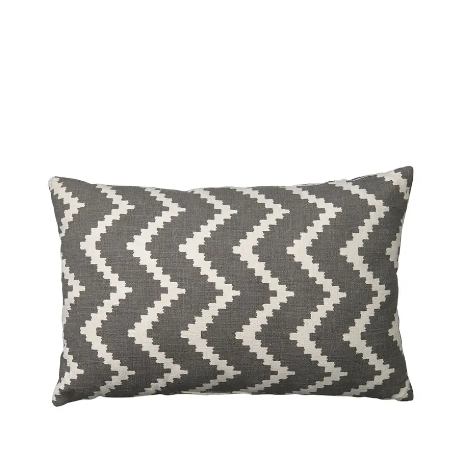 Coussin Ikat Sema, Grey/offwhite, 40 cm