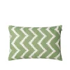 Coussin Ikat Sema, sage/off white, 40 cm