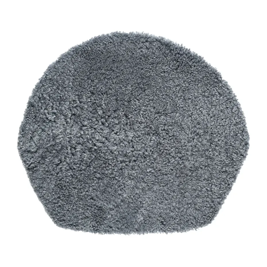 Coussin pour chaise longue ZigZag, Peau de mouton graphite