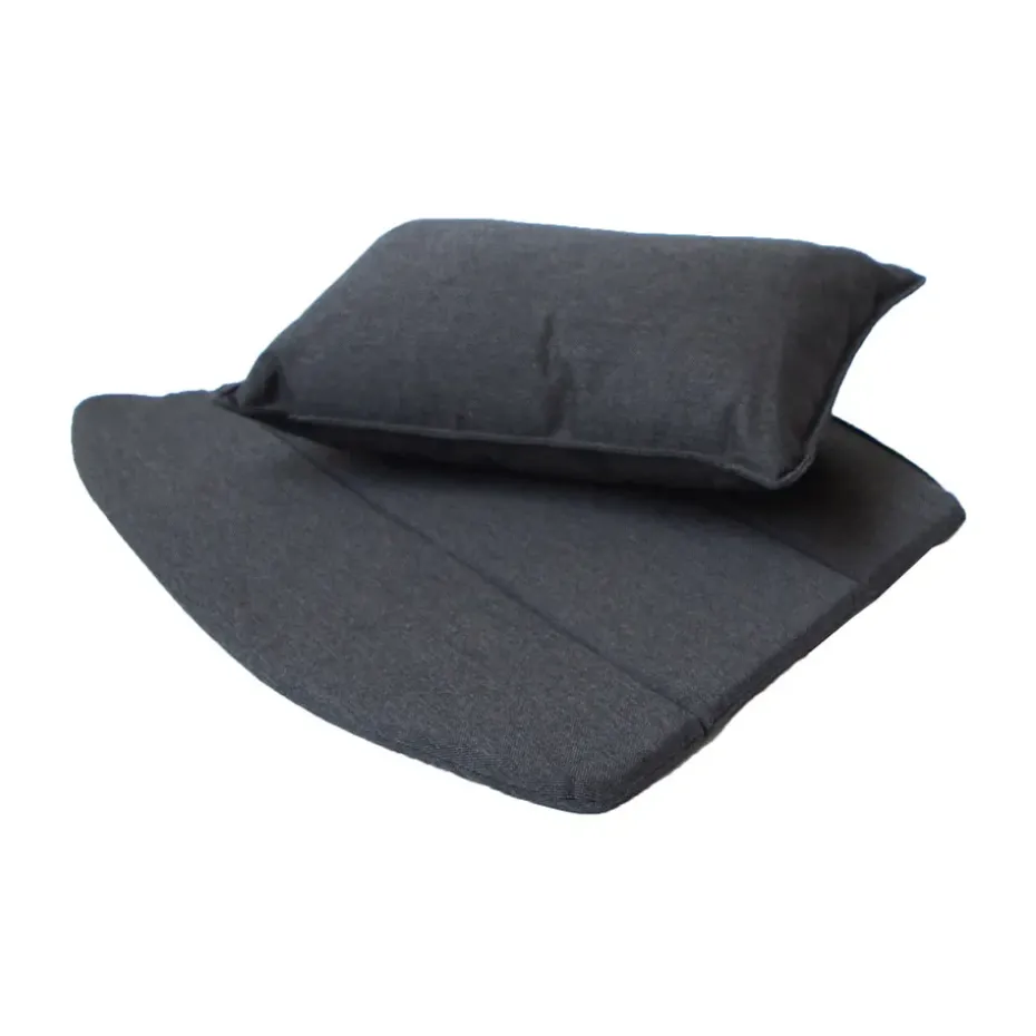 Coussins Breeze pour fauteuil lounge, Cane-line Natté black
