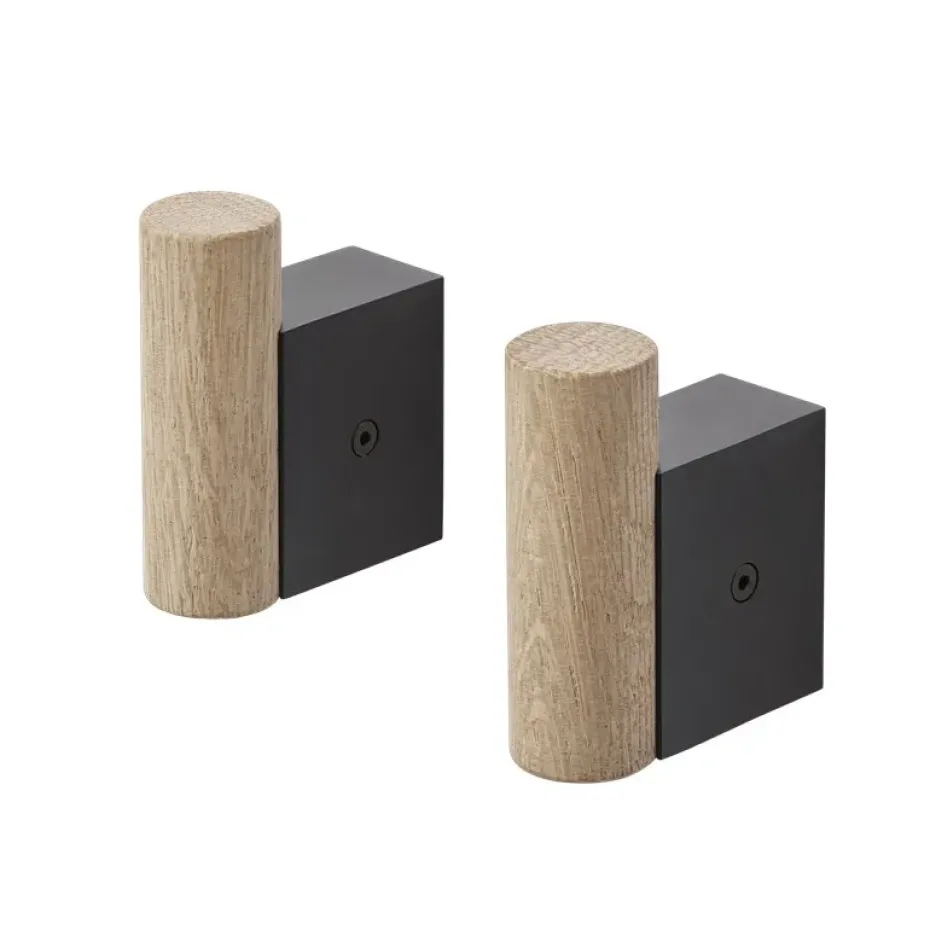 Crochet Attach Lot de 2, Oak-black