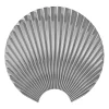 Crochet Concha argent, M