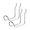 Crochet d'extérieur autoportant String, acier inoxydable, double, lot de 2
