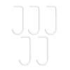 Crochet en J String lot de 5, Blanc