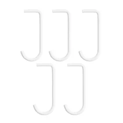 Crochet en J String lot de 5, Blanc