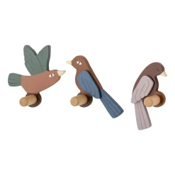 Crochet Lewi 3 pièces, Oiseaux