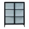 Depot vitrine 90x40x110 cm, Noir-blanc