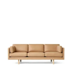 EJ220 2033 canapé 3 places, Cuir vegeta 90-chêne