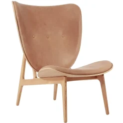 Elephant lounge leather chêne, Dunes camel