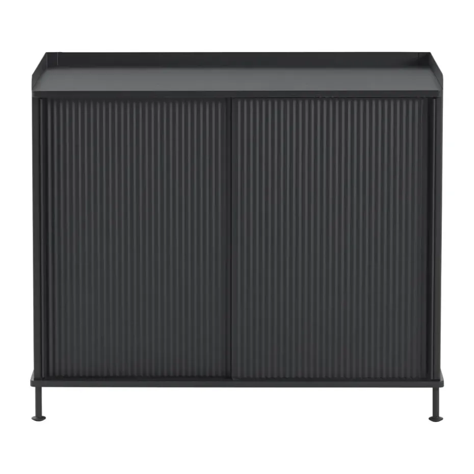 Enfold Sideboard 100x45x85 cm, Black-anthracite black