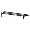 Etagère à chapeaux Nostalgi 291 100 cm, Chêne peint noir-noir