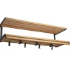 Etagère à chapeaux Tamburin 100cm, Bouleau-noir