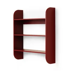 Etagère murale Strapats 62x73,6 cm, Burgundy