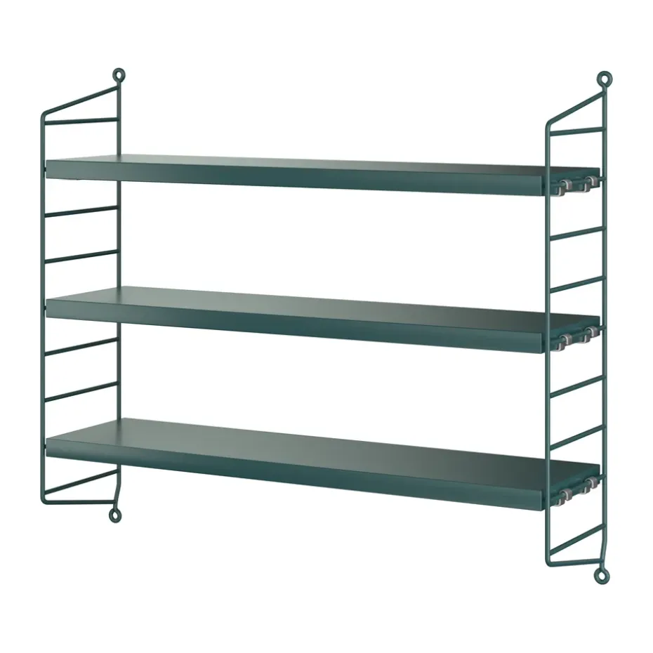 Etagère murale String Pocket, Tegnér vert