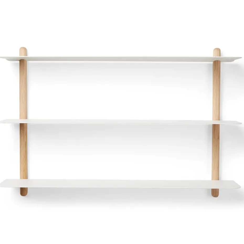 Etagère Nivo A, Chêne clair-blanc