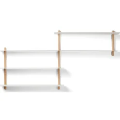 Etagère Nivo B, Chêne clair-blanc