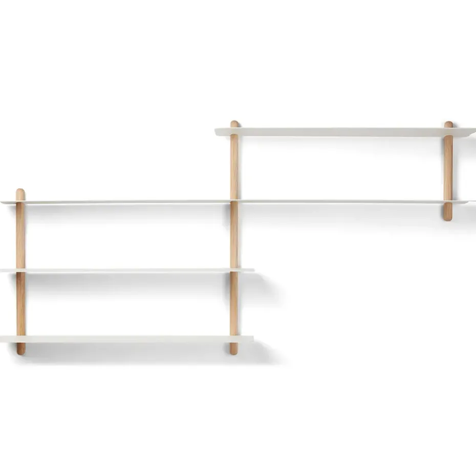 Etagère Nivo B, Chêne clair-blanc