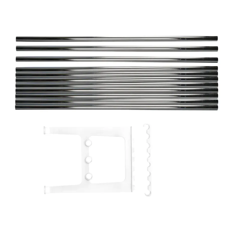 Extension de banc Nostalgi 100 cm, Chrome-blanc