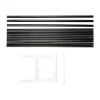 Extension de banc Nostalgi 100 cm, Chêne teinté en noir-blanc