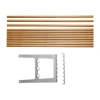 Extension de banc Nostalgi 100 cm, Chêne-aluminium