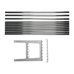 Extension de banc Nostalgi 100 cm, Chrome-aluminium