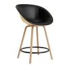 Fauteuil avec accoudoirs Mat Bar Armchair habillé sur le devant 65 cm, Ultra 41599-hemp-beech-black steel