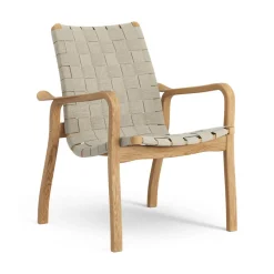 Fauteuil bas Primo chêne huilé, Nature