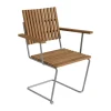 Fauteuil Bovik, Structure en teck et acier galvanisé