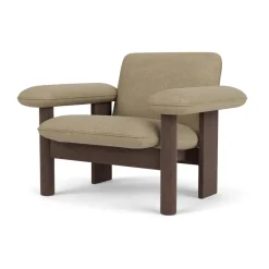 Fauteuil Brasilia low back, Dark oak-Audo Bouclé 02