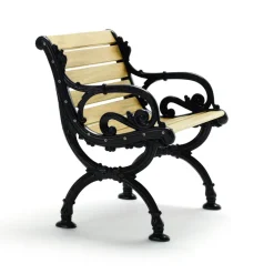 Fauteuil Byarum, Imprégnation de pin, support noir