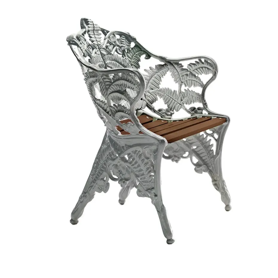 Fauteuil Classic, Aluminium-acajou huilé